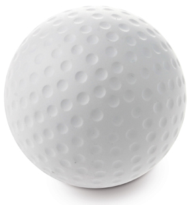 pallina da golf antistress gommata codice 110093. Personalizzazione con tecniche di stampa tradizionali, incisione laser o stampa UV multicolore